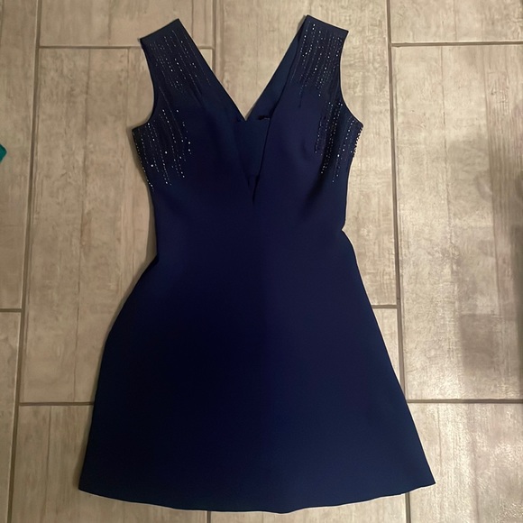 super cute navy blue dress wore for piano recital and don’t need it anymore - Picture 1 of 3